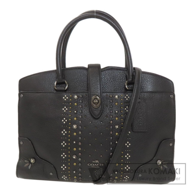 COACH コーチ 56832 スタッズ 2WAY ハンドバッグ レザー レディース