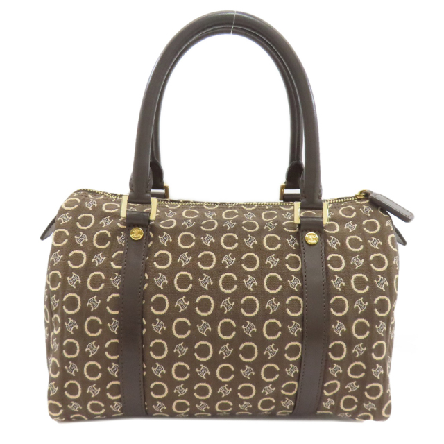 【美品】CELINE セリーヌ マカダム ミニボストンバッグ M161 中古・古着通販】CELINE (セリーヌ) マカダム ミニボストンバッグ