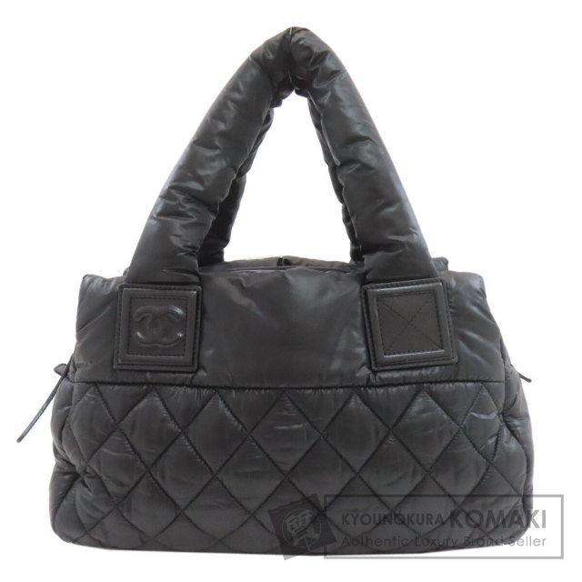 CHANEL シャネル コココクーン シルバー金具 ハンドバッグ ナイロン