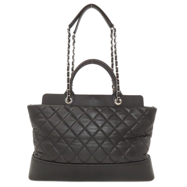 シャネル トートバッグ マトラッセ シルバー金具 2WAY