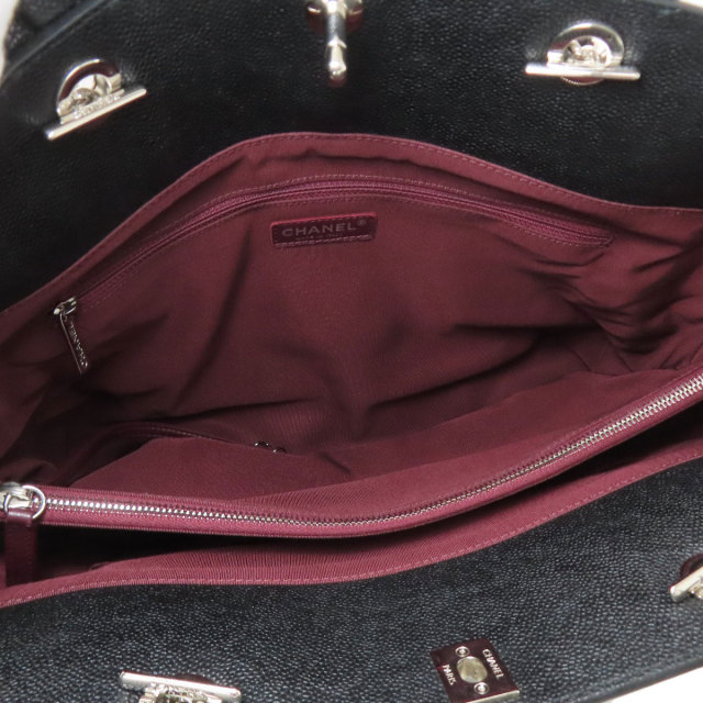 シャネル トートバッグ マトラッセ シルバー金具 2WAY