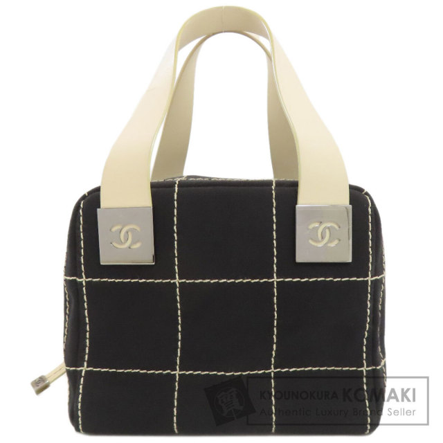 CHANEL シャネル チョコバー ミニボストン ハンドバッグ キャンバス