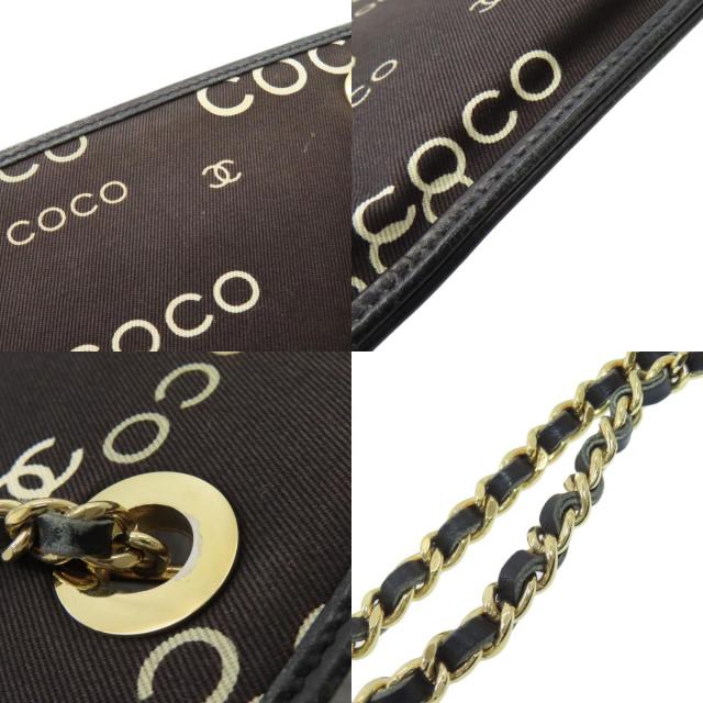 シャネル トートバッグ COCOプリント ゴールド金具