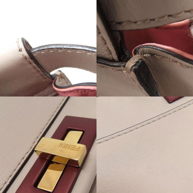 FENDI フェンディ ピーカブー 2WAY ハンドバッグ カーフ レディース