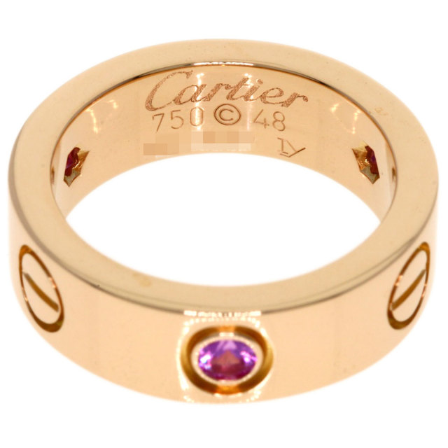 CARTIER カルティエ ラブリング ピンクサファイア #48 リング