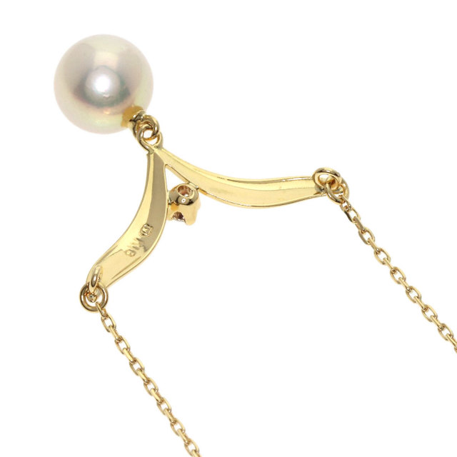 ミキモト ネックレス パール 真珠 ダイヤモンド