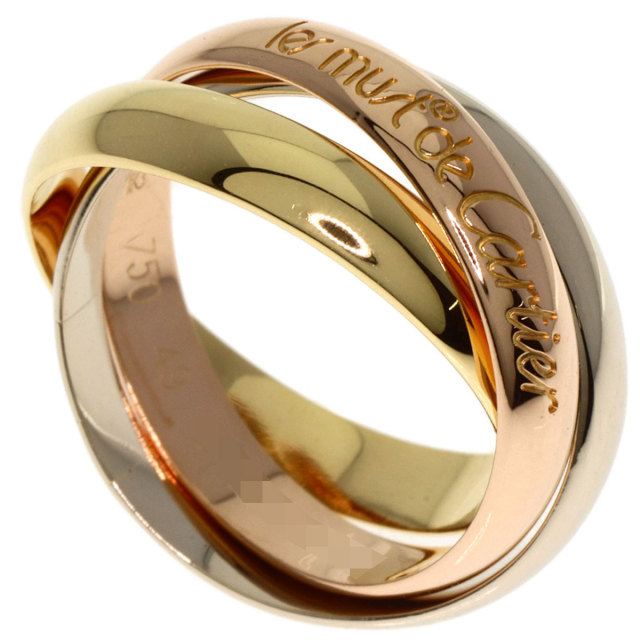 CARTIER カルティエ トリニティ #49 リング・指輪 K18イエローゴールド  