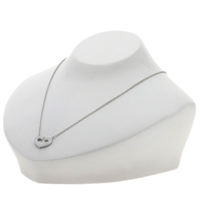【国内発送★Cartier】ハート ネックレス 18K ホワイトゴールド Cartier カルティエ Cハート ダイヤ ネックレス ブランドオフ