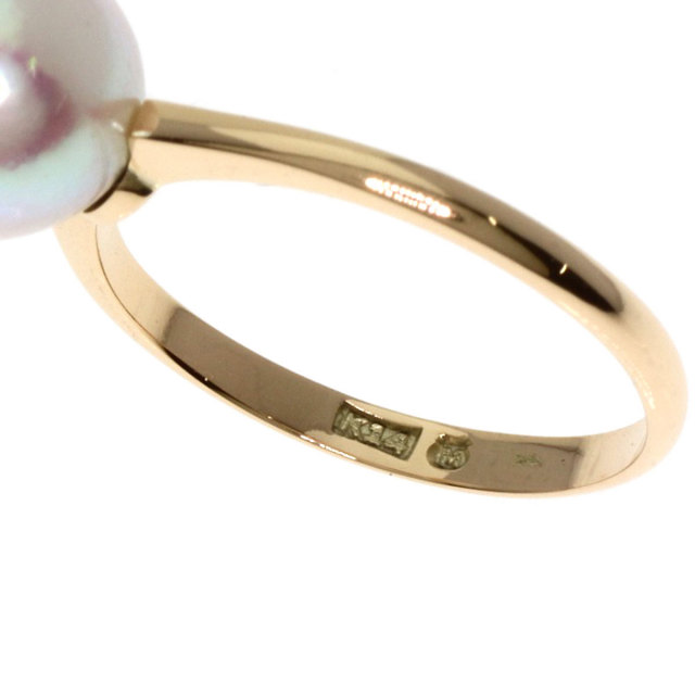 MIKIMOTO ミキモト パール 真珠 リング・指輪 K14イエロー