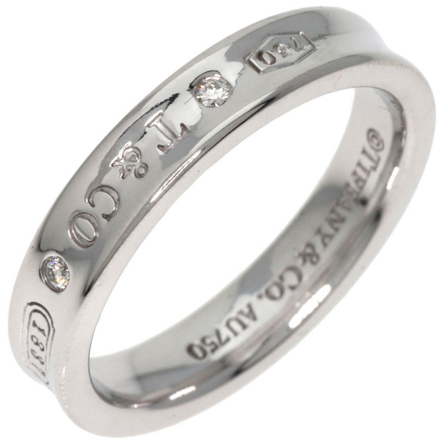 TIFFANY&Co. ティファニー 1837 ナロー 2P ダイヤモンド リング・指輪  