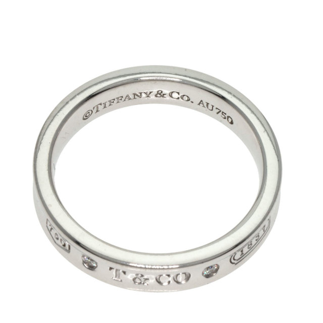 TIFFANY&Co. ティファニー 1837 ナロー 2P ダイヤモンド リング・指輪  