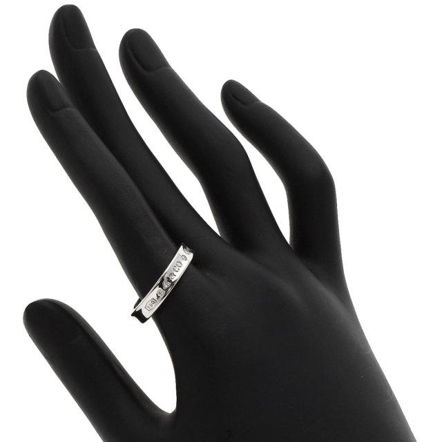 TIFFANY&Co. ティファニー 1837 ナロー 2P ダイヤモンド リング・指輪  