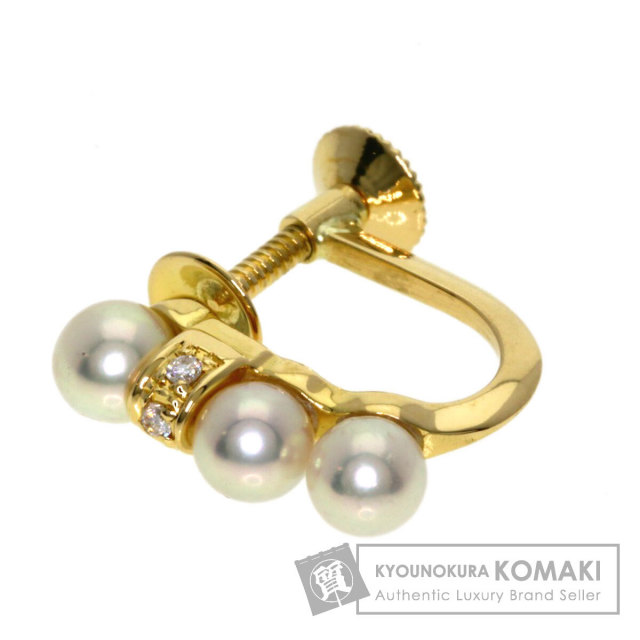TASAKI タサキ パール 真珠 ダイヤモンド 片方のみ イヤリング K18