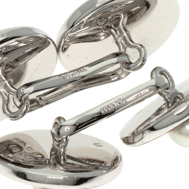 MIKIMOTO ミキモト パール 真珠 シェル カフス K14ホワイトゴールド