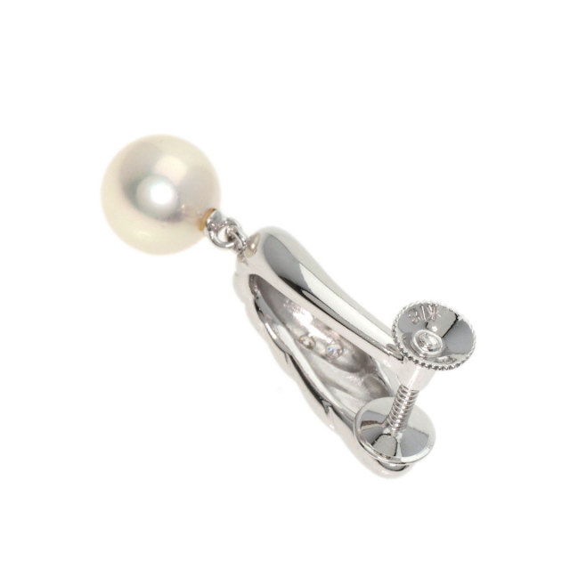 MIKIMOTO ミキモト パール 真珠 ダイヤモンド 片方のみ イヤリング K18 