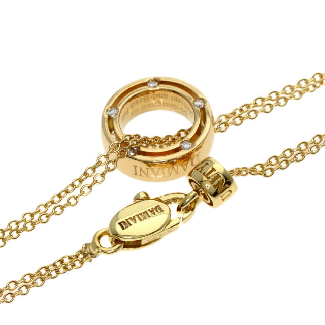 Damiani ダミアーニ Dサイド Wチェーン ダイヤモンド ネックレス