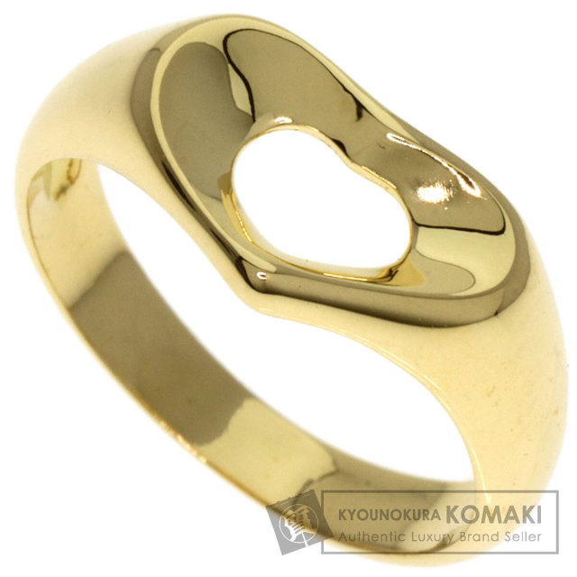 c209 美品　ティファニー　オープンハート　リング　k18 750 約11号 TIFFANY&Co. ティファニー オープンハート リング・指輪 K18