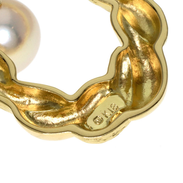 極美品　MIKIMOTO ミキモト　ペントップ　チャーム K18 パール7個 極美品 MIKIMOTO ミキモト ペントップ チャーム K18 パール7個