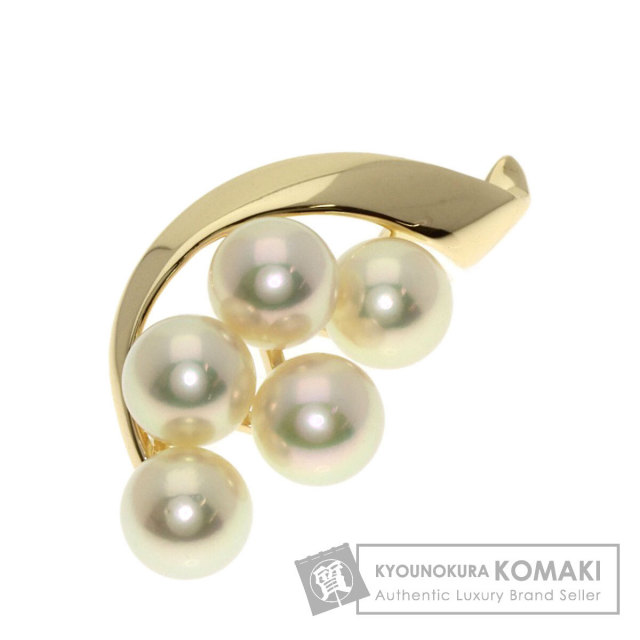 MIKIMOTO ミキモト パール 真珠 シェル カフス K14ホワイトゴールド