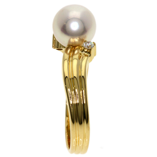 TASAKI タサキ パール 真珠 ダイヤモンド リング・指輪 K18イエロー