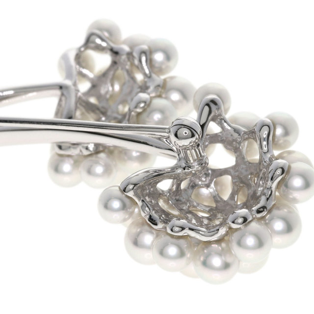 MIKIMOTO ミキモト ベビーパール 真珠 ブローチ K18ホワイトゴールド