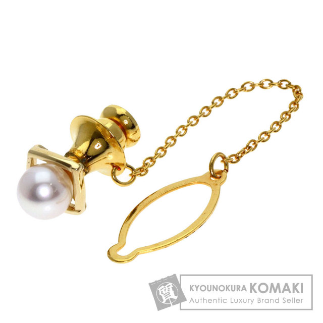 MIKIMOTO ミキモト パール 真珠 タイバー タイピン K14ホワイト