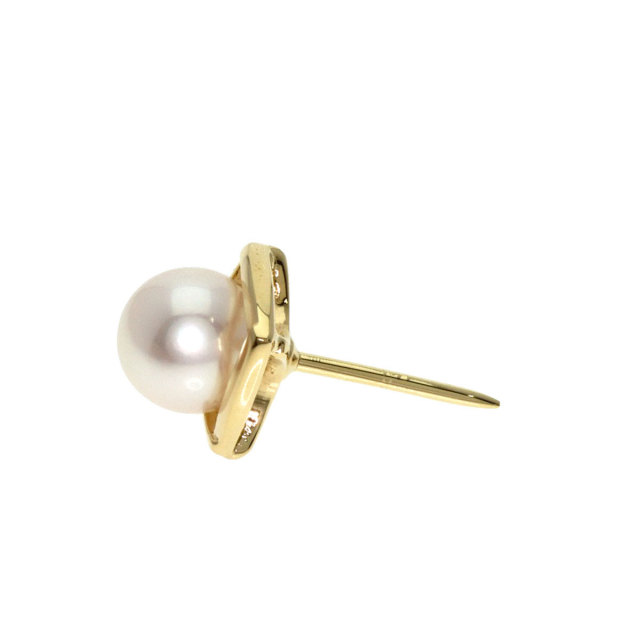 MIKIMOTO ミキモト パール 真珠 タイピン K14イエローゴールド メンズ