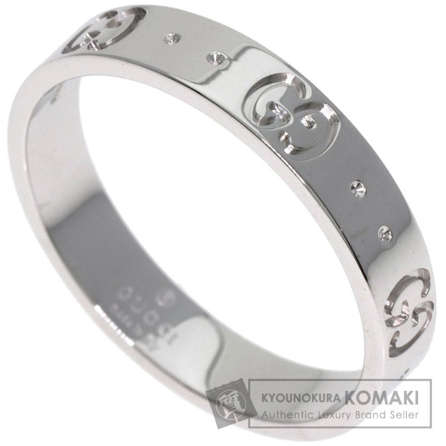 GUCCI グッチ GG アイコン ワイド #13 リング・指輪 K18ホワイト