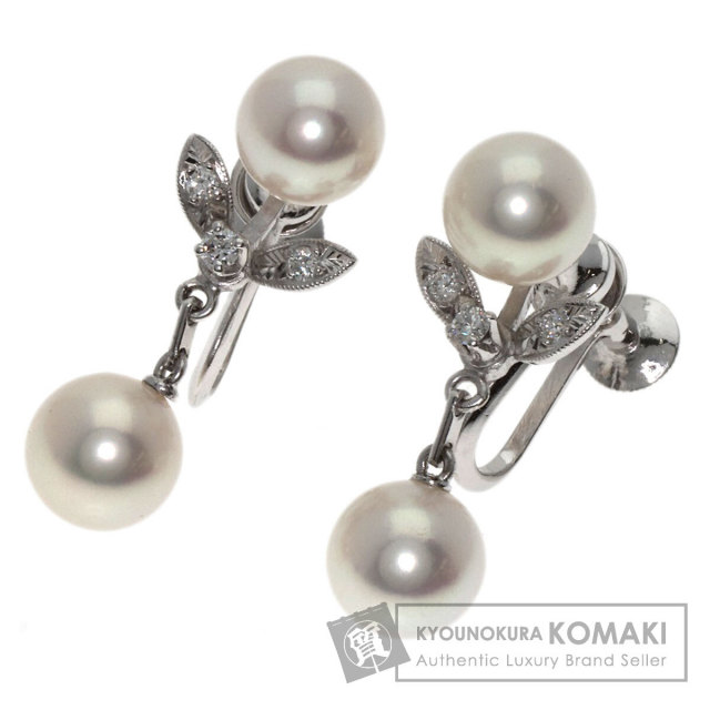 ミキモト イヤリング パール 真珠 ダイヤモンド