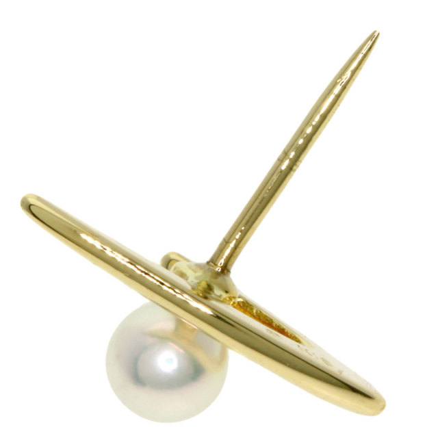 MIKIMOTO ミキモト パール 真珠 タイタック タイピン K18イエロー
