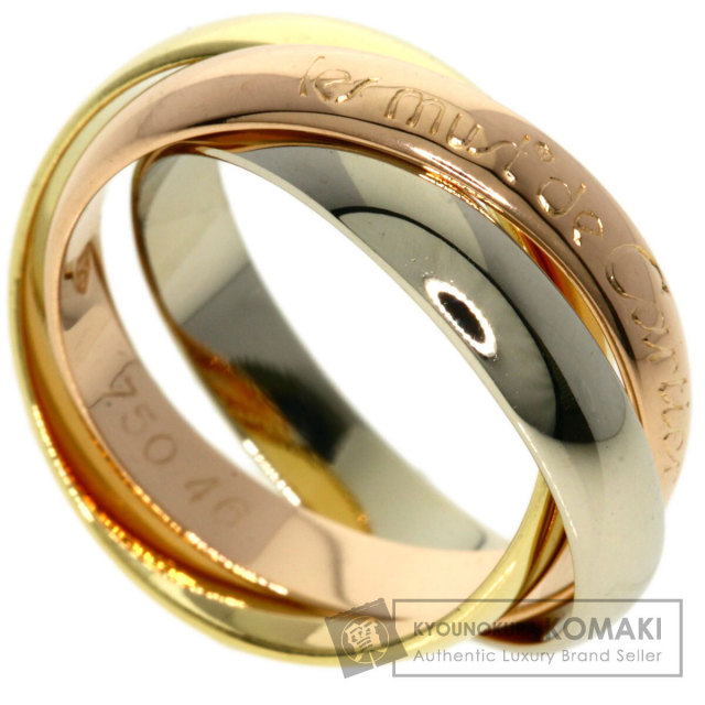 A036 カルティエ トリニティMM スリーゴールド 11号 #51 A036 カルティエ トリニティMM スリーゴールド 11号 #51 - メルカリ