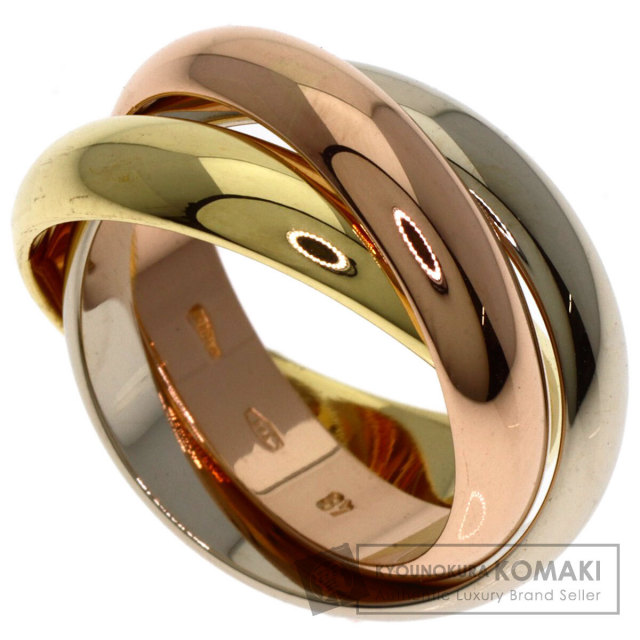 K18 Cartier カルティエ　トリニティリング 48 CARTIER カルティエ トリニティ MM #48 現行モデル リング・指輪