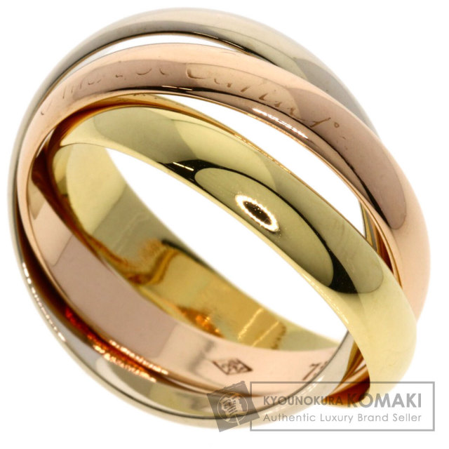 Cartier カルティエ トリニティリング K18 18金 約11号 指輪 CARTIER カルティエ トリニティ リング 指輪 11号 18金 K18