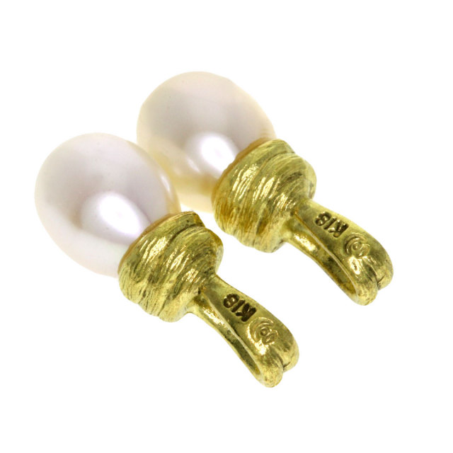 TASAKI　タサキ　田崎　ペントップ　チャーム　18K　パール　真珠　ゴールド TASAKI タサキ パール ペンダントトップ 淡水真珠 11.8mm