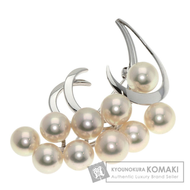 【極美品】MIKIMOTOミキモト 真珠パールブローチ　冠婚葬祭 極美品 最高級!!】ミキモト ブローチ パール フォーマル 6珠