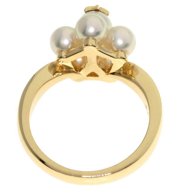 MIKIMOTO ミキモト パール 真珠 リング・指輪 K18イエロー
