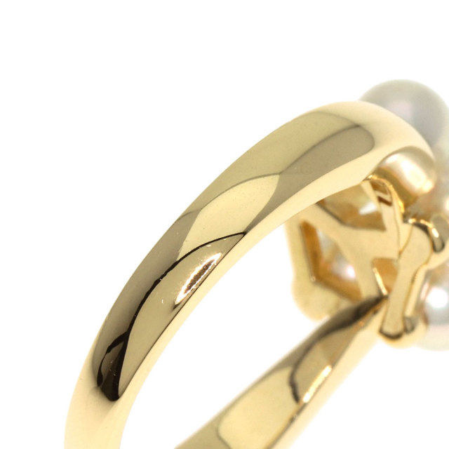 も*く様 Mikimoto ゴールドブローチ 真珠付き　18k 指輪セット MIKIMOTO ミキモト パール 真珠 リング・指輪 K18イエロー