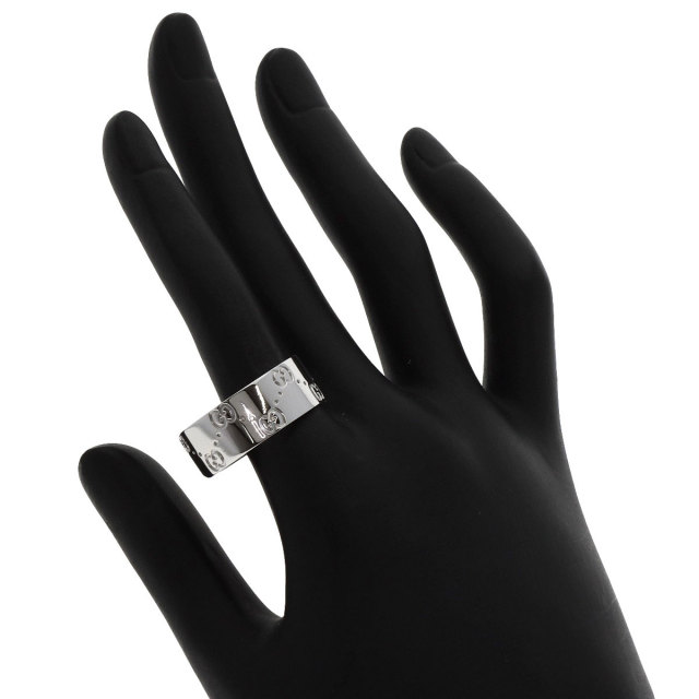 【美品】GUCCI リング　アイコン　ゴースト　ワイド　 18号　247 極美品‼️GUCCI 指輪 ゴーストワイドリング 7号 - メルカリ