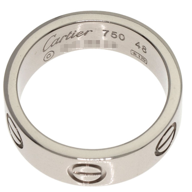 Cartier カルティエ リング K18WG 48 4801024N0014 CARTIER Ring Mini love ring #59 K18 Pink Gold | eBay