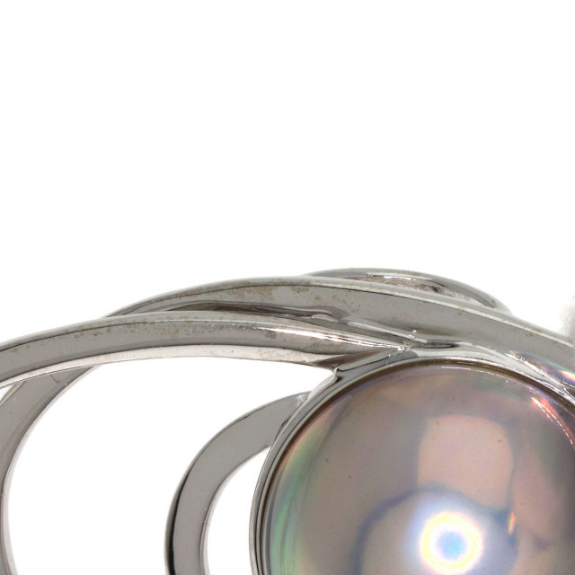 TASAKI タサキ マベパール 真珠 8P ダイヤモンド ブローチ K18