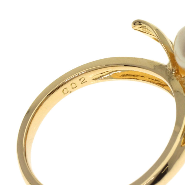 タサキ リング・指輪 フラワー パール 真珠 1P ダイヤモンド