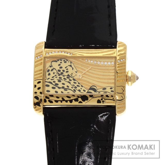 Chopard ショパール 20/5674 ハッピーダイヤモンド 腕時計 K18イエロー  