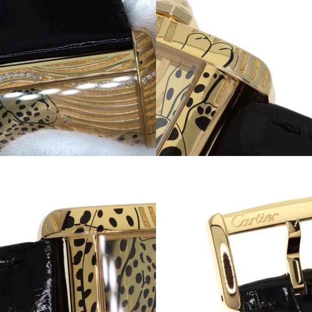 Cartier カルティエ　タンクディヴァン　ミニ　k18 ダイヤモンド 中古)CARTIER カルティエ タンク ミニタンクディヴァン イエロー