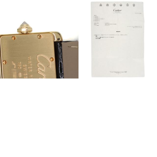 CARTIER カルティエ WA301836 ミニタンク ディヴァン パンサー ダイヤモンド 20本限定 腕時計 K18YG アリゲーター レディース [中古] CARTIER カルティエ WA301836 ミニタンク ディヴァン パンサー