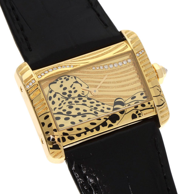 カルティエ 腕時計 ミニタンク ディバン 本体仕上げ済  W630 CARTIER カルティエ WA301836 ミニタンク ディヴァン パンサー