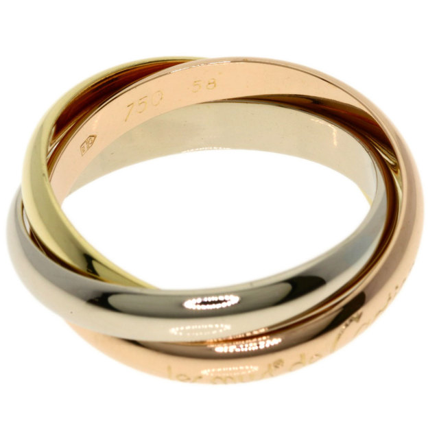 CARTIER カルティエ トリニティ #58 リング・指輪 K18イエローゴールド