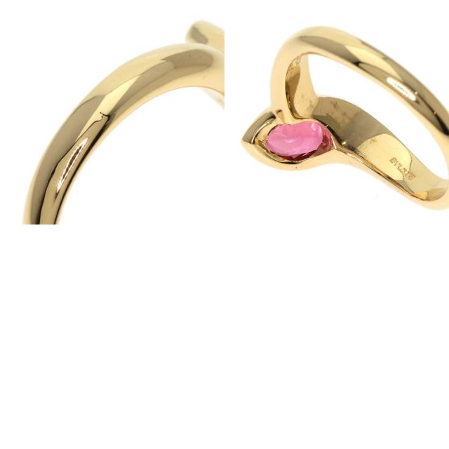 BVLGARI ブルガリ ピンクトルマリン リング・指輪 K18イエロー