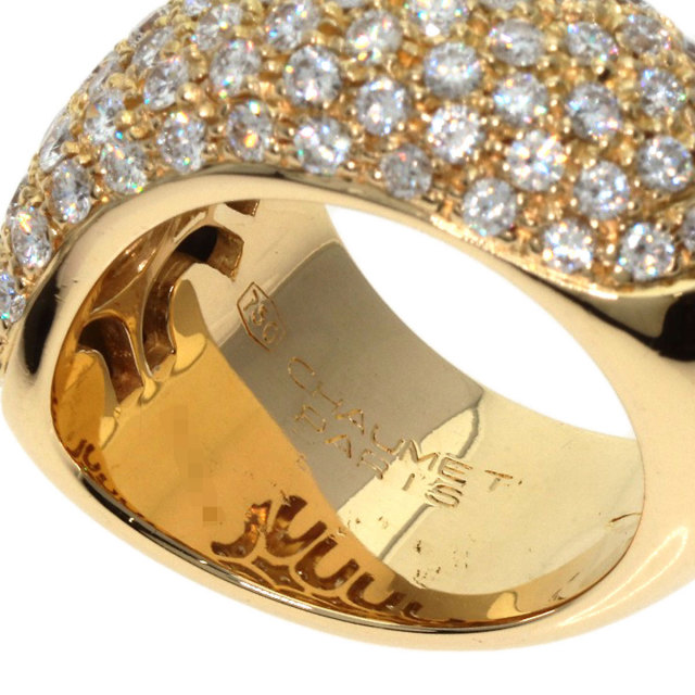 ショーメ　ヴェニス リング　LM　パヴェ ダイヤ　K18　定価150万　レア Chaumet ショーメ ヴェニスリングLM ダイヤモンド リング・指輪