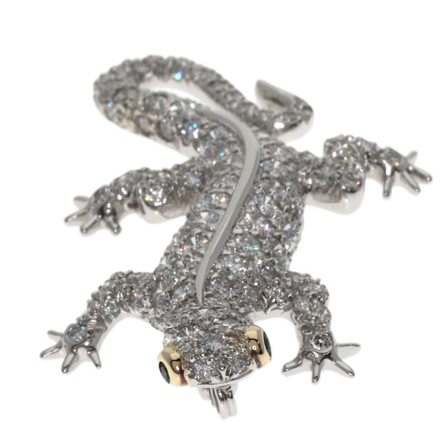 TIFFANY&Co. ティファニー トカゲモチーフ エメラルド