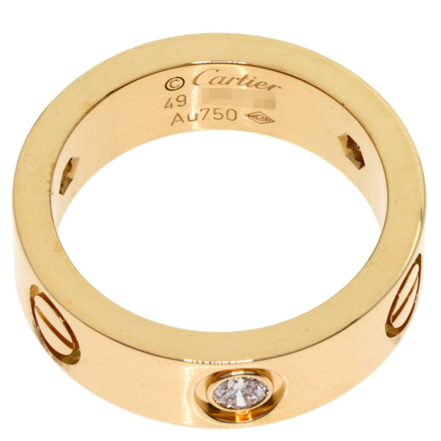 カルティエ リング・指輪 ラブリング ハーフ ダイヤモンド #49